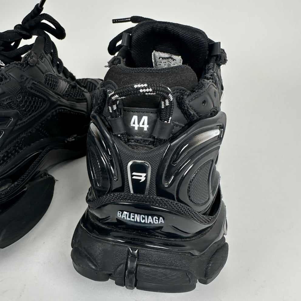 Balenciaga Triple Black Matte Low-Top Runners Size 44
