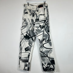 Off-White x Futura White Spray Paint Carpenter Pants Size 38