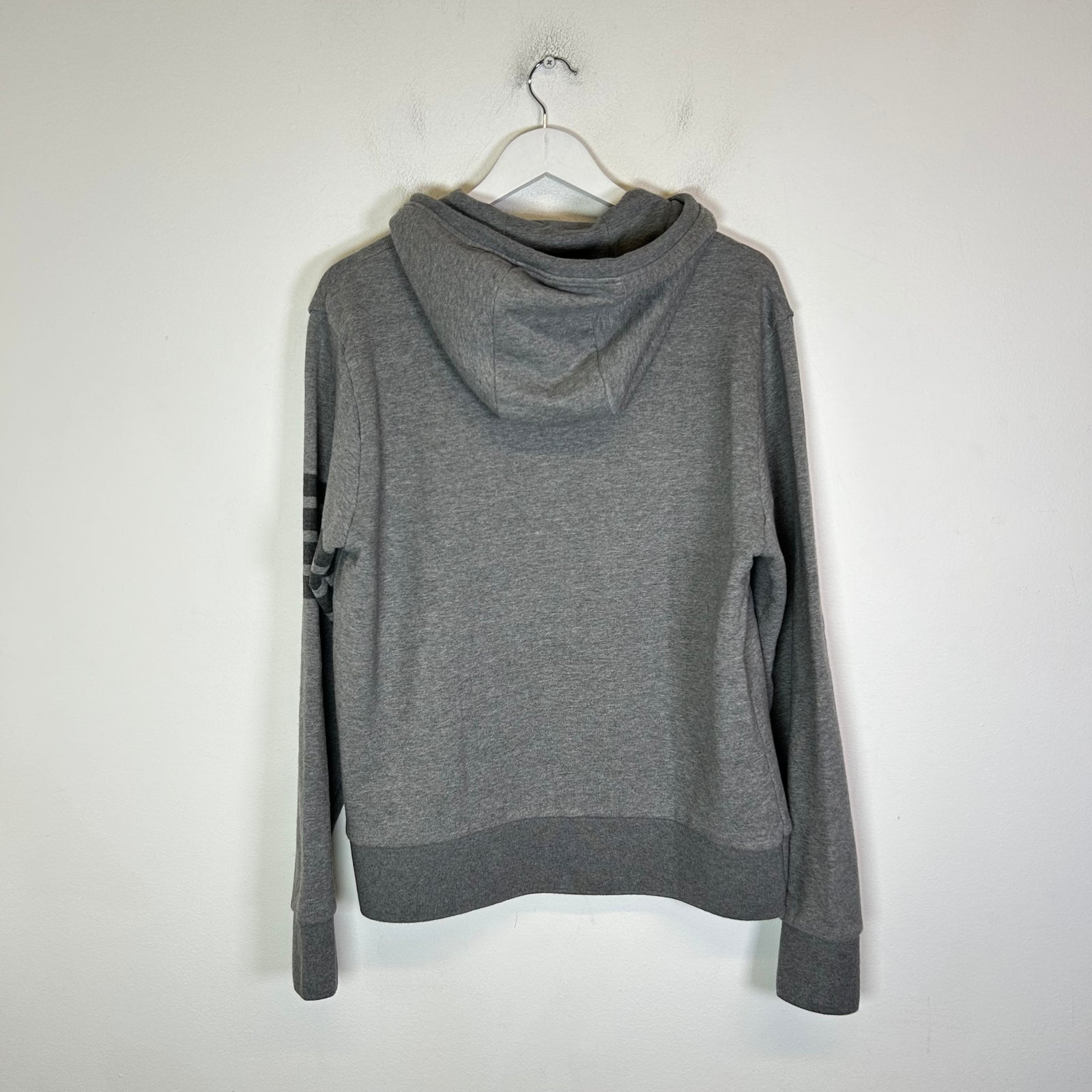 Thom Browne Grey Tonal 4 Bar Zip-Up Hoodie Size 4