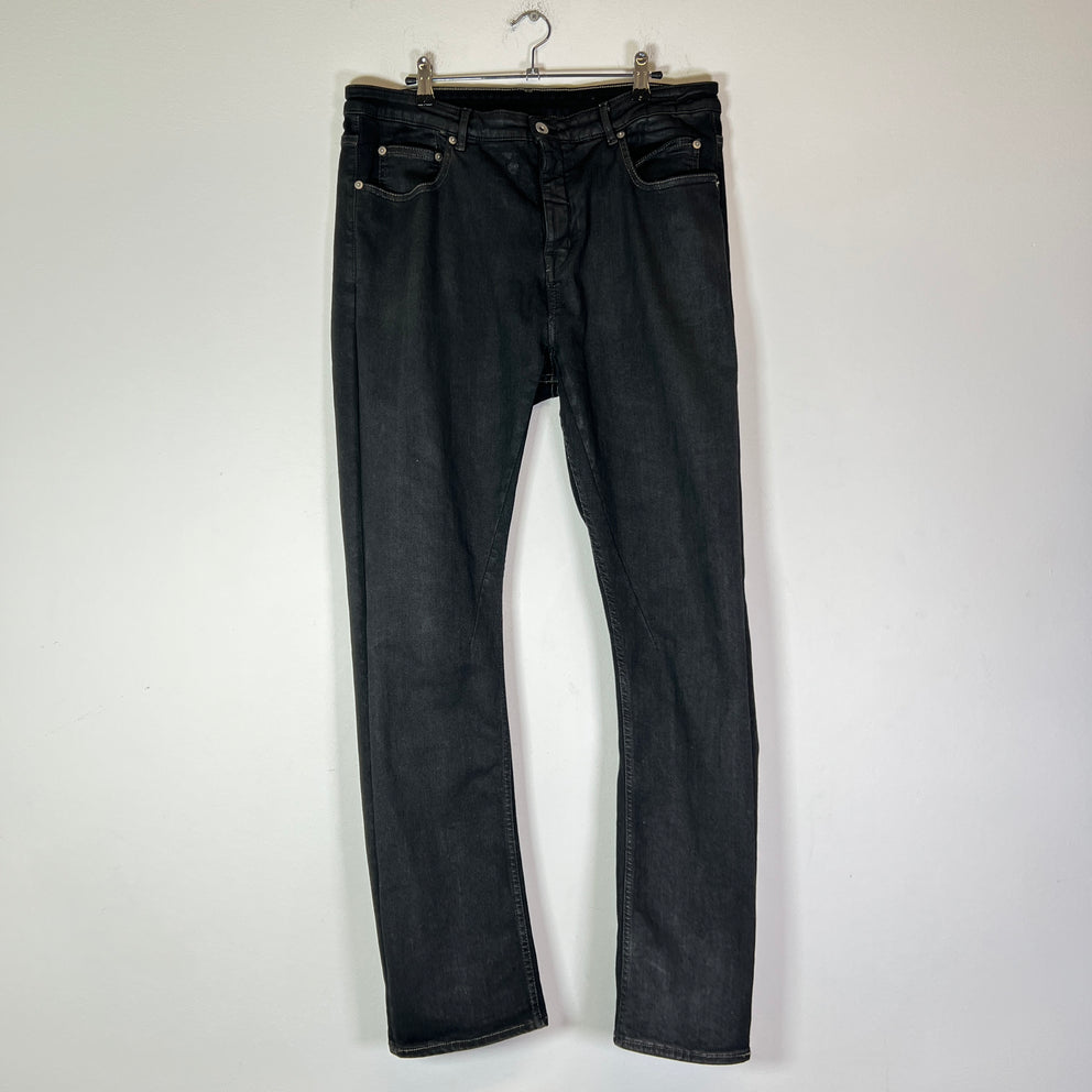 Rick Owens DRKSHDW Waxed Detroit Cut Jeans