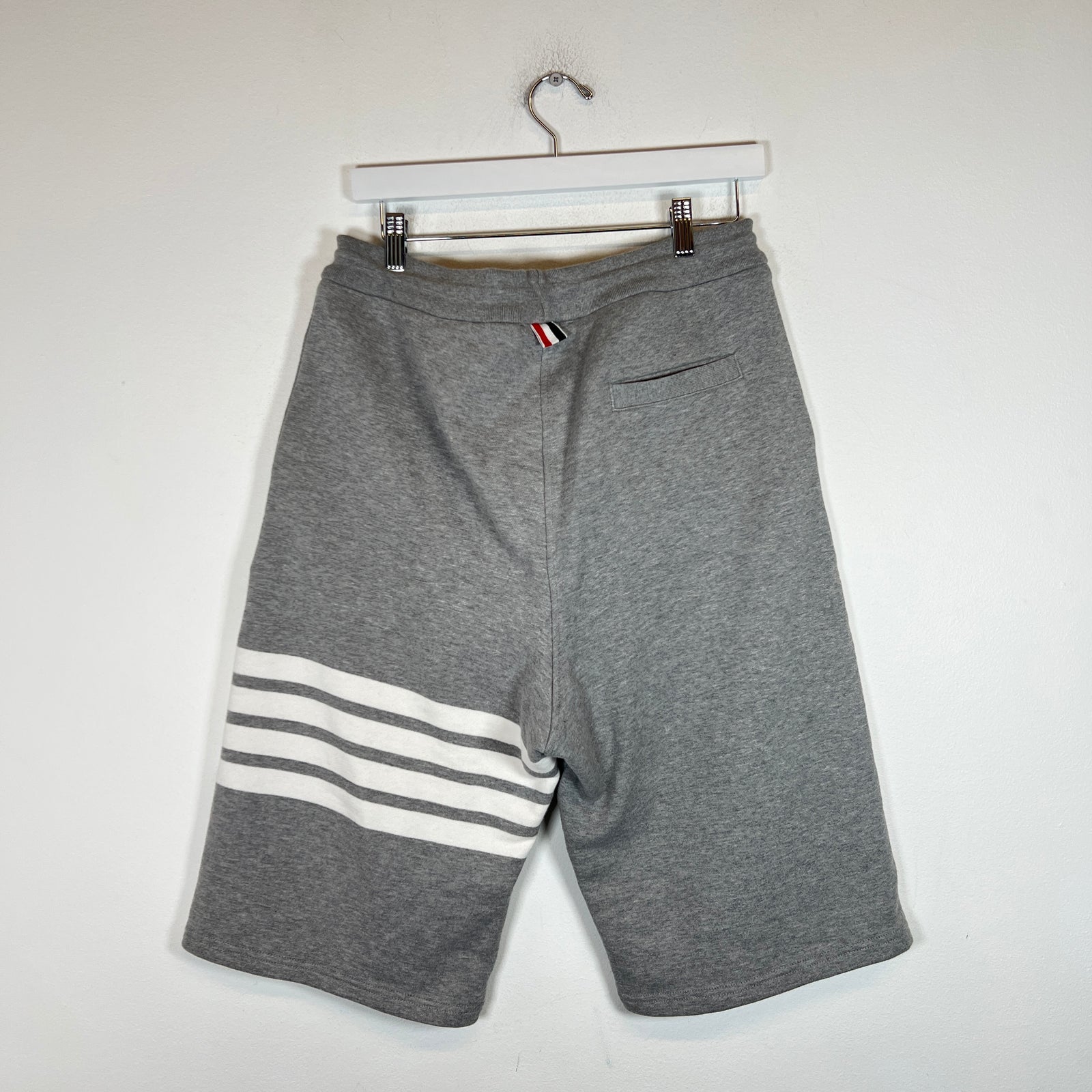 Thom Browne Grey 4 Bar Shorts Size 4