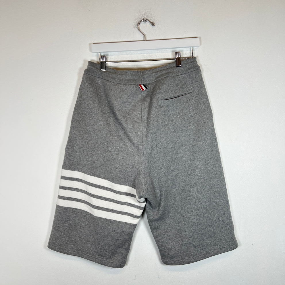 Thom Browne Grey 4 Bar Shorts Size 4
