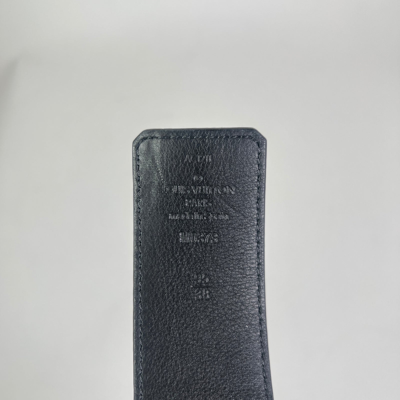 Louis Vuitton Eclipse Monogram LV Initiales Belt