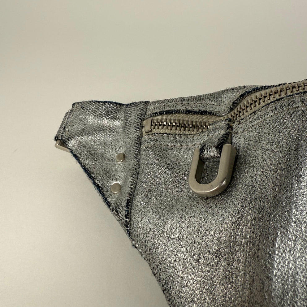 Rick Owens Waxed Metallic Belt Bag