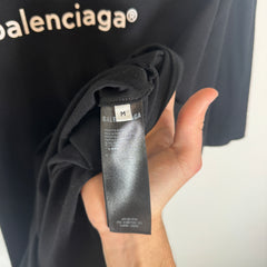 Balenciaga Black Copyright Logo T-Shirt Size M