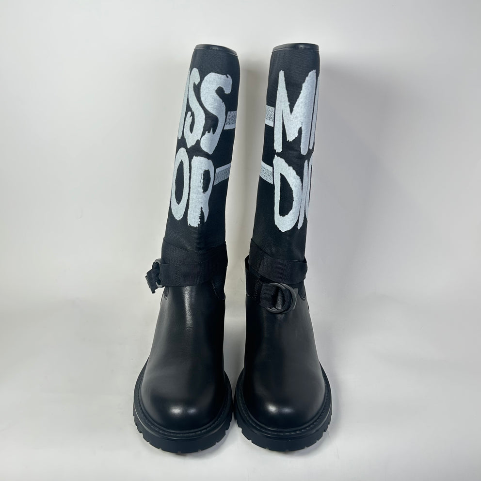 Dior Black D-Major Miss Dior Boots Size 40
