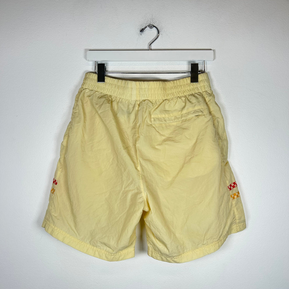 Brain Dead x Sergio Tacchini Yellow Nylon Shorts Size M