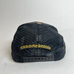 Chrome Hearts Black/Gold CH Hollywood Corduroy Trucker Hat