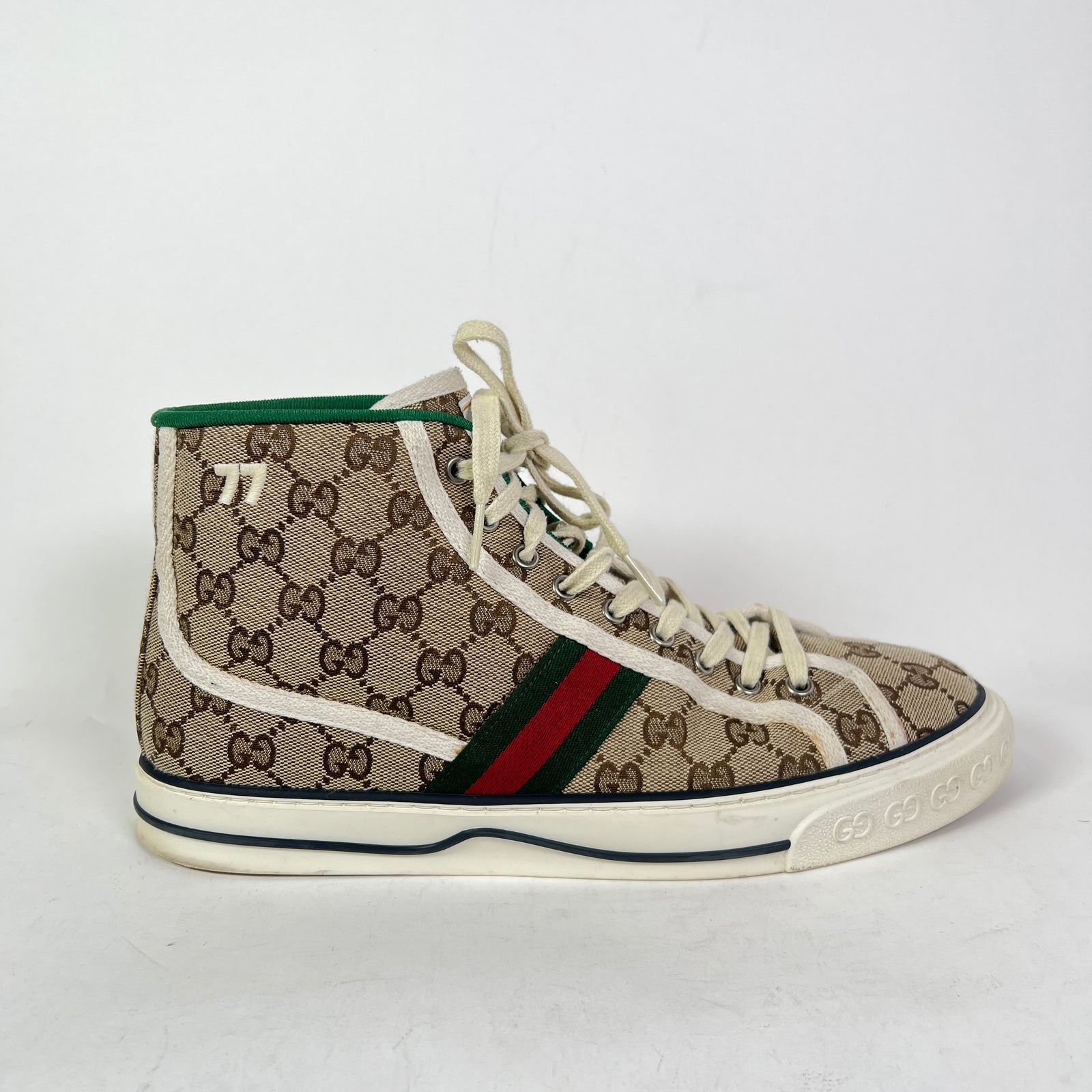 Gucci Tennis 1977 Canvas High-Top Sneaker