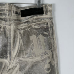 Palm Angels Waxed Metallic Jeans Size 32