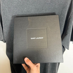 Saint Laurent Black Distressed Logo Tee Size XL