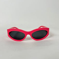 Celine Pink Logo Oval Sunglasses