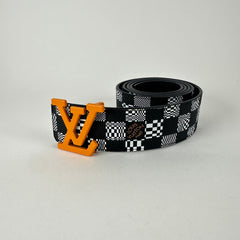 Louis Vuitton Distorted Damier Belt Size 36
