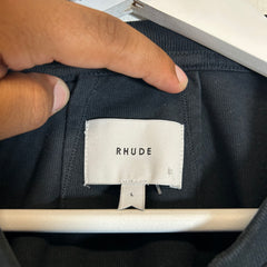 Rhude Navy Mont Blanc Logo T-Shirt Size L