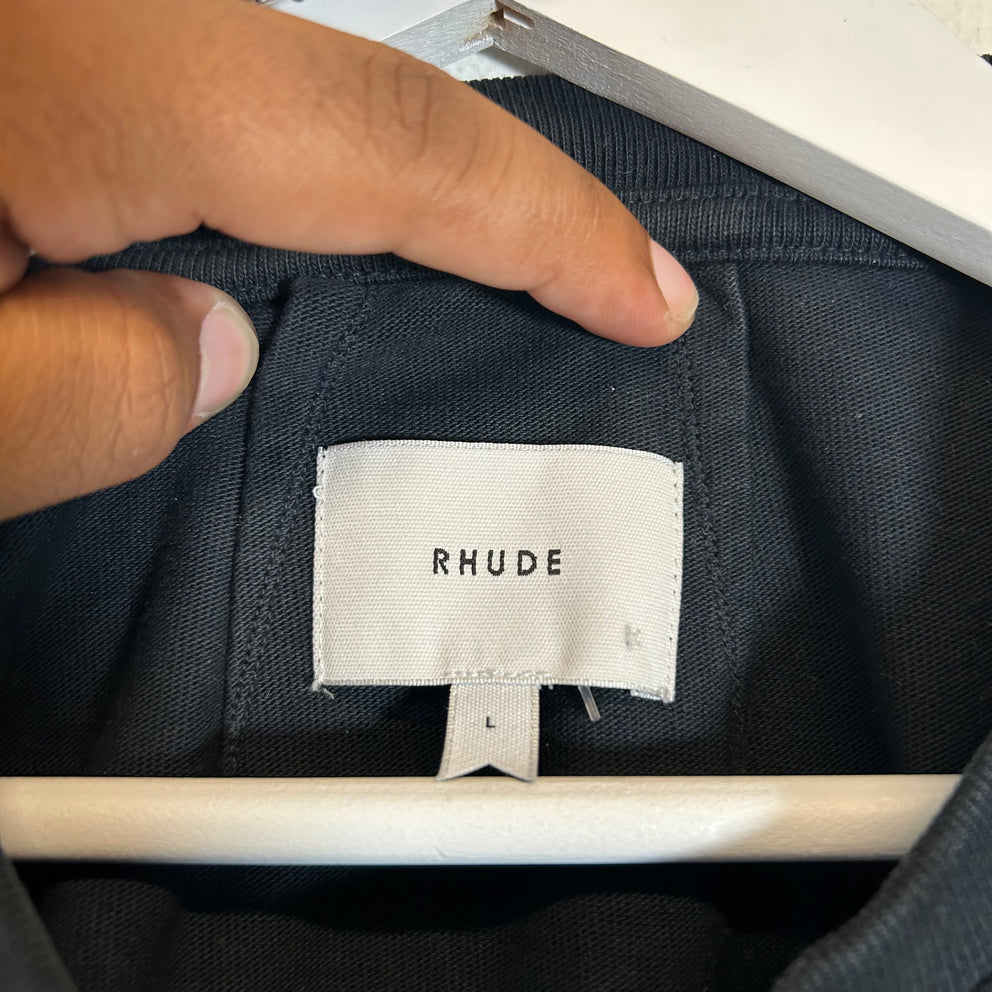 Rhude Navy Mont Blanc Logo T-Shirt Size L