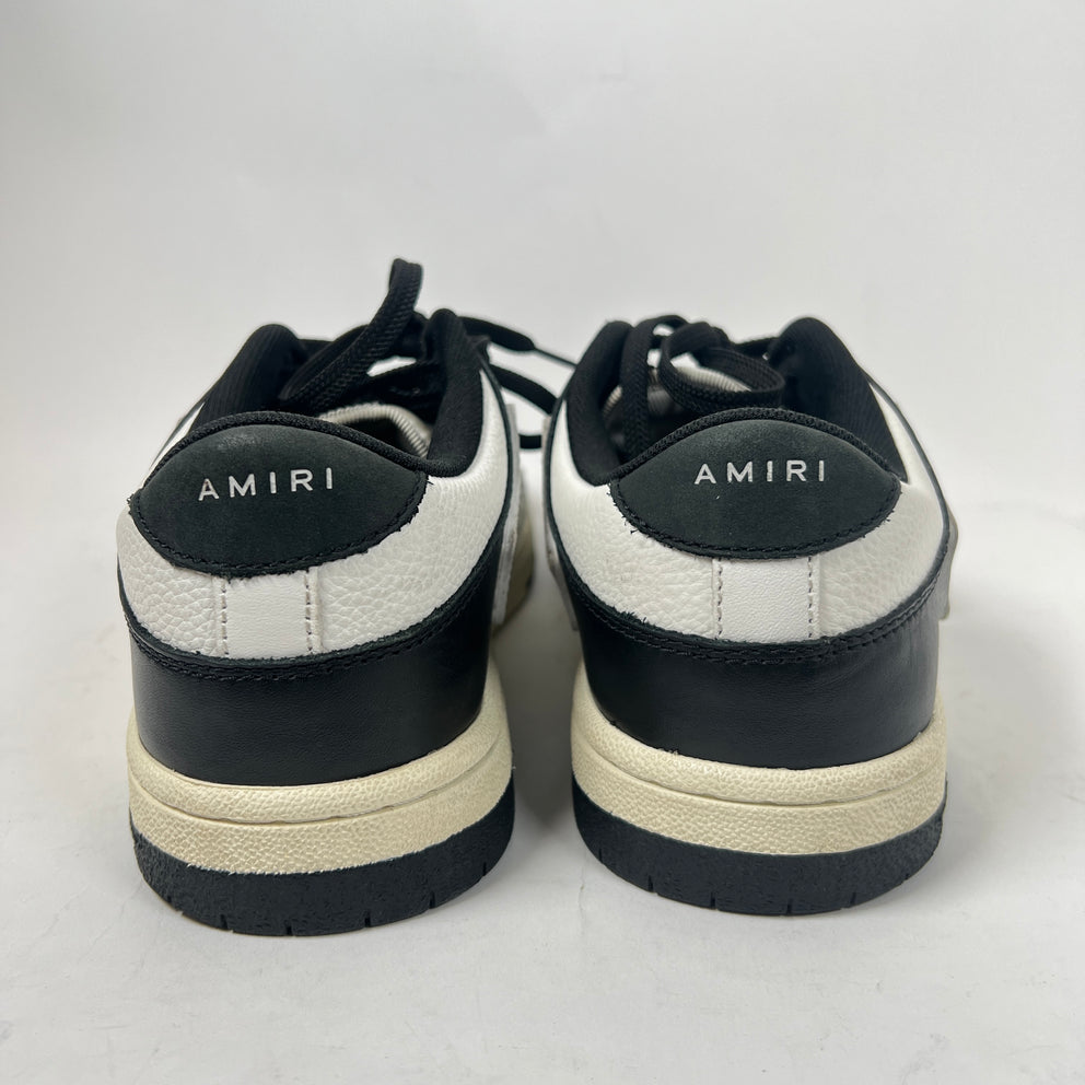 Amiri Black/White Skel Low Top Sneaker Size 41
