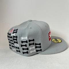 Supreme x New Era Bones Box Logo Fitted Hat