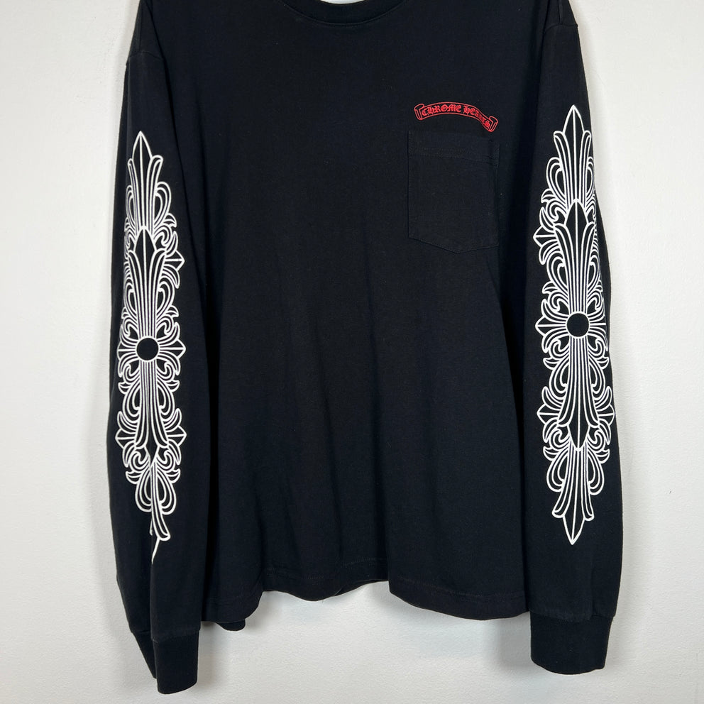Chrome Hearts Black Matty Boy Chomper Longsleeve Size XL