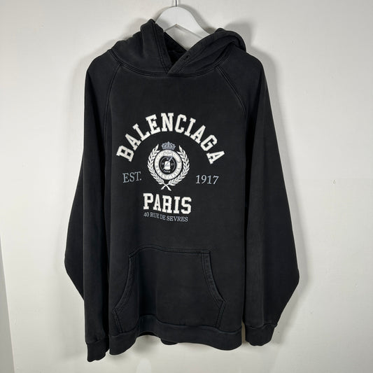 Balenciaga 1917 Paris College Hoodie Size 4