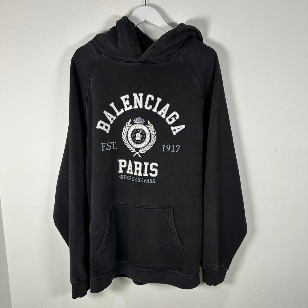 Balenciaga 1917 Paris College Hoodie Size 4