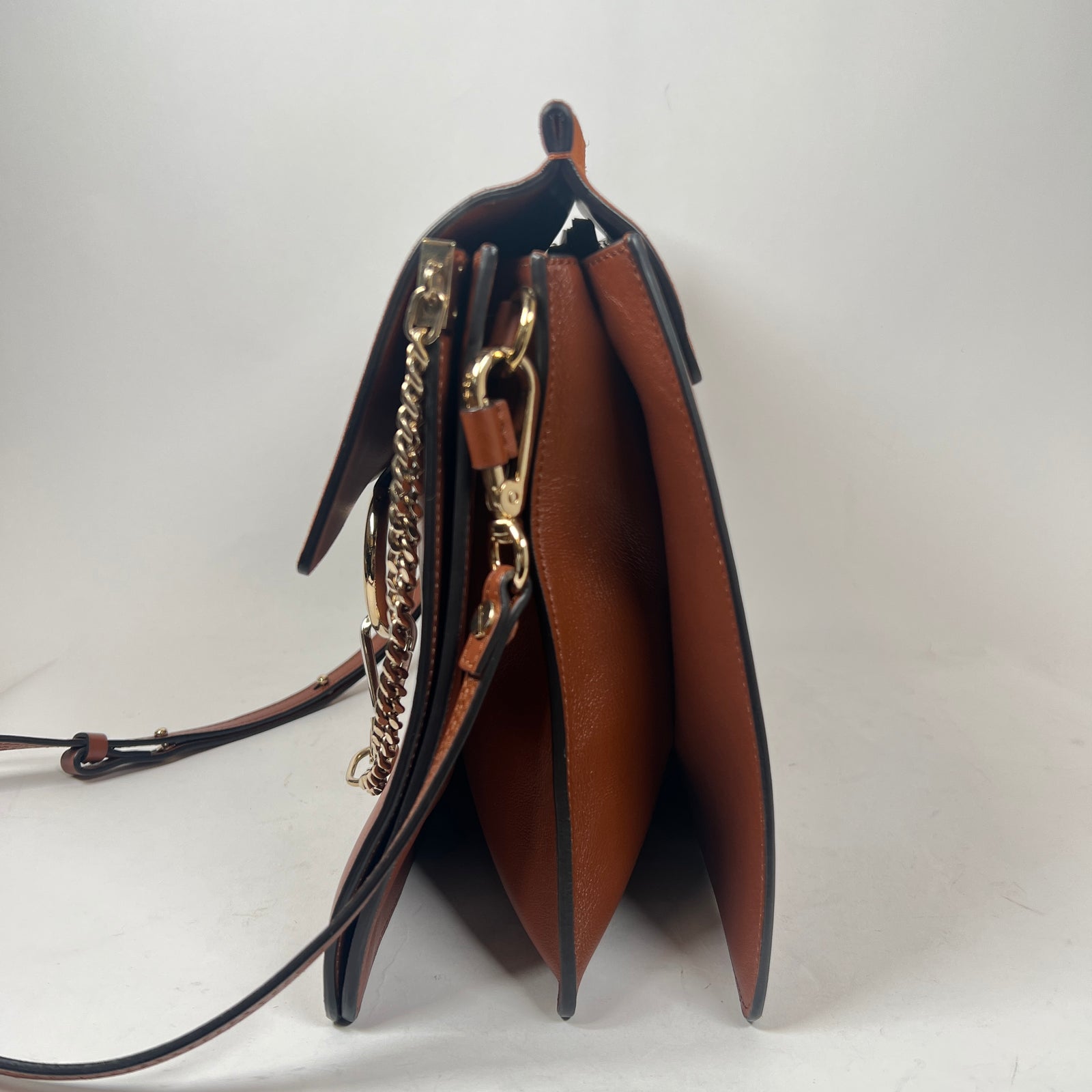 Chloe Faye Leather & Suede Shoulder Bag