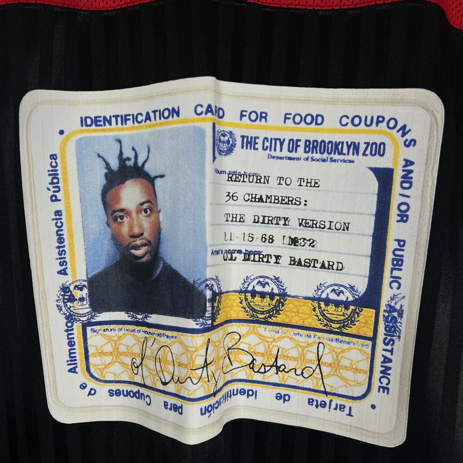 Supreme Red/Black Ol' Dirty Bastard Football Jersey Size L