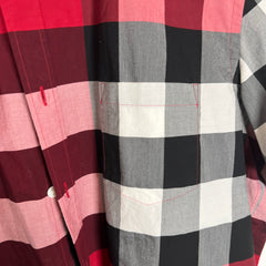 Burberry Red Plaid Shirt Size 2XL