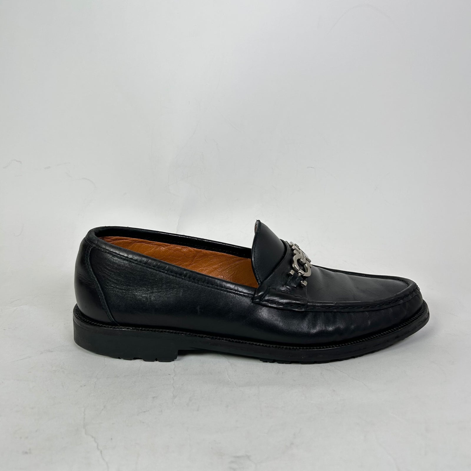 Salvatore Ferragamo David Gancini Bit Leather Loafer
