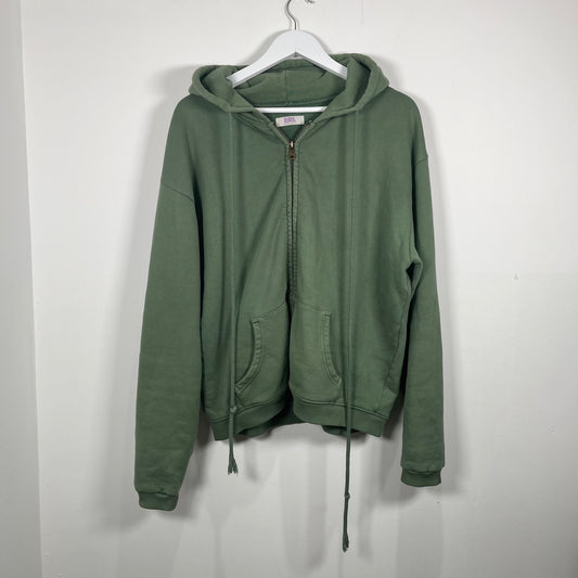 ERL Green Zip-Up Hoodie Size XL