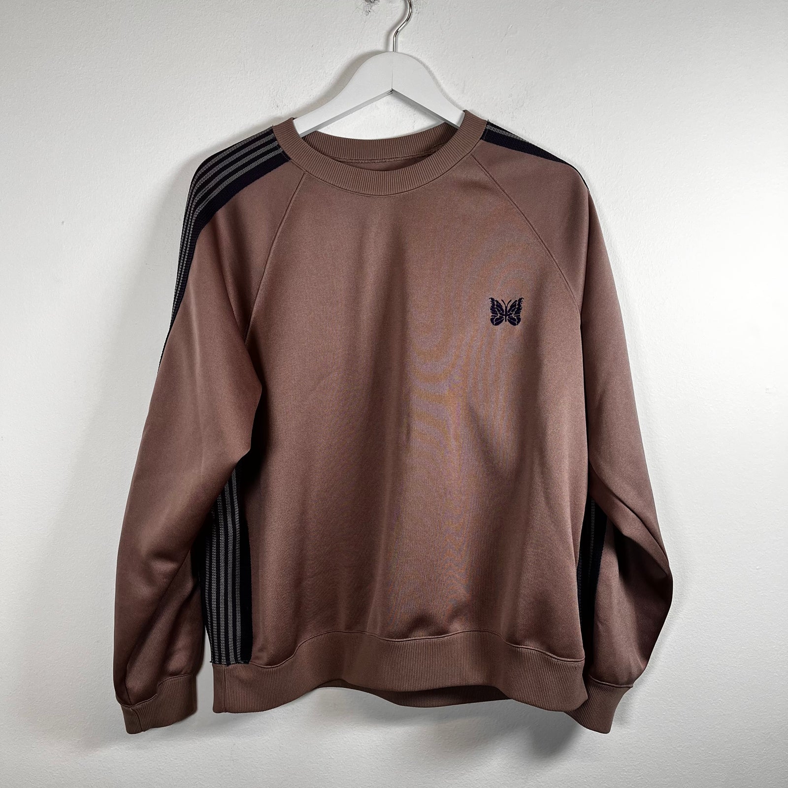 Needles Purple Track Crewneck Size M