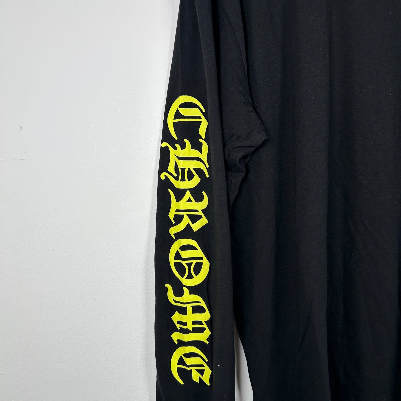 Chrome Hearts Yellow Spell Out Longsleeve Size XL