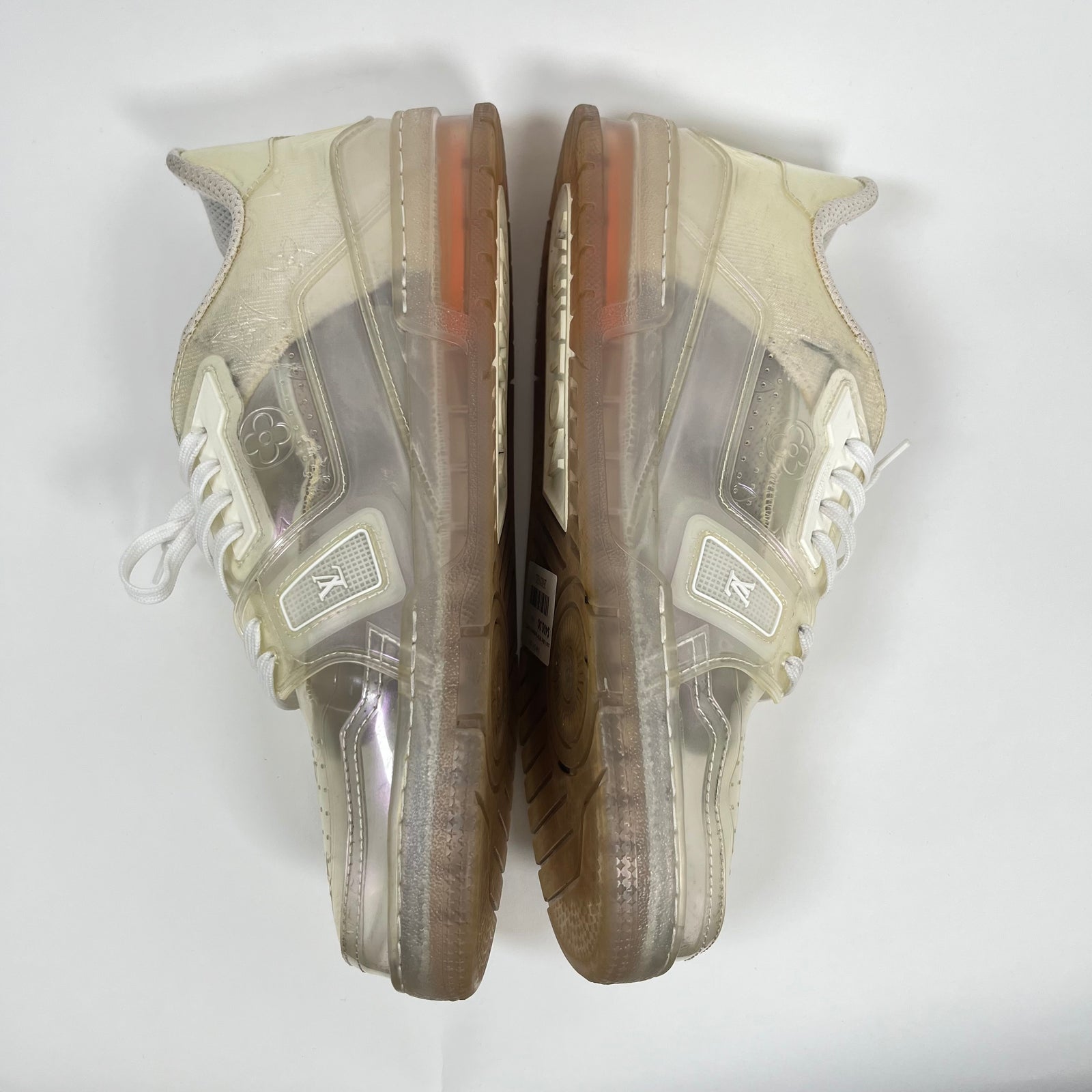 Louis Vuitton White Transparent Trainers LV 10