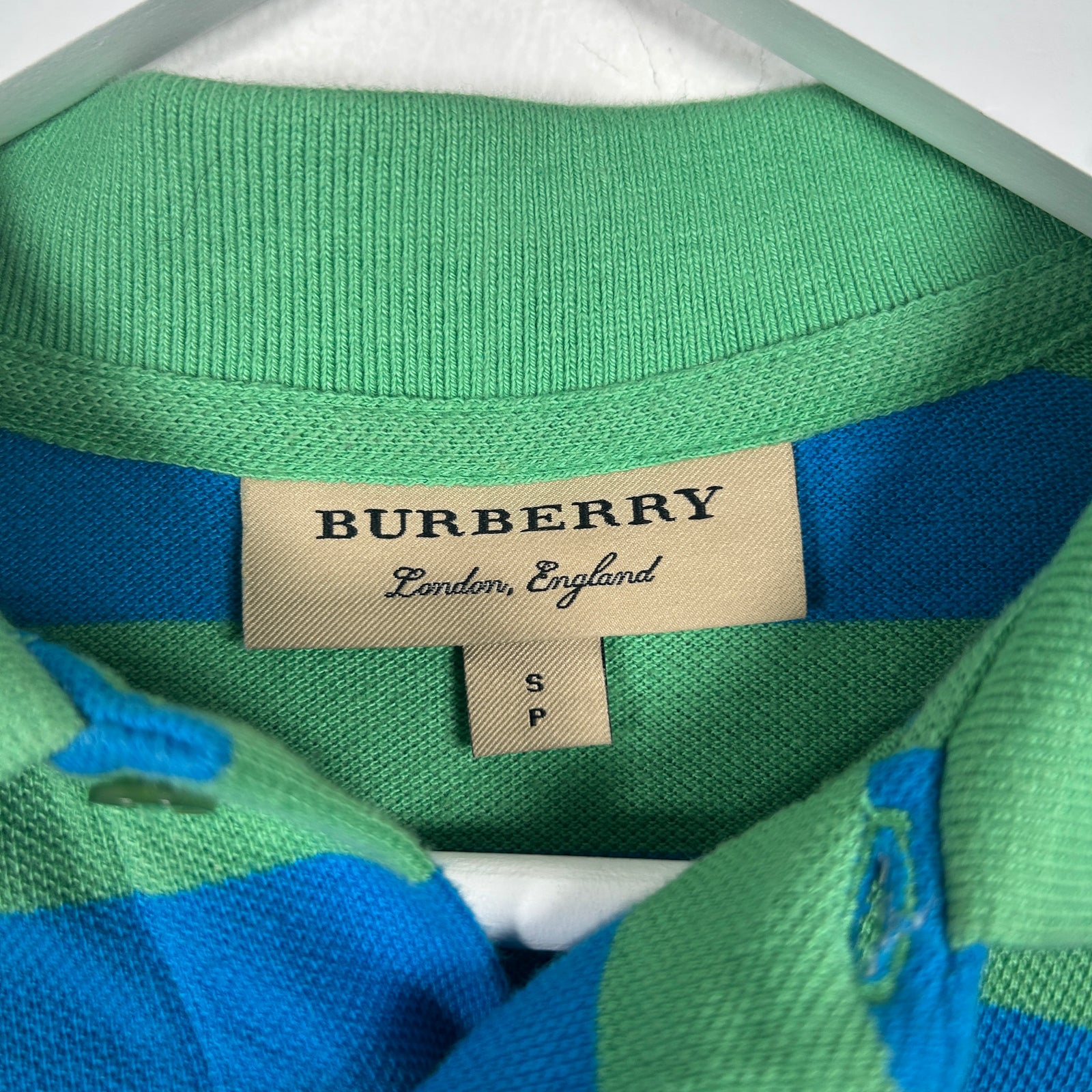 Burberry Striped Polo Size S