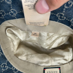 Gucci Denim Monogram Bucket Hat Size M