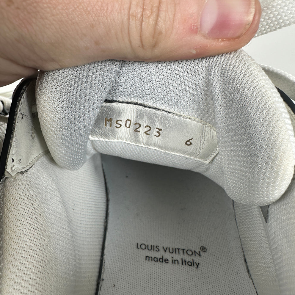 Louis Vuitton Monogram Denim Trainers Size 6LV