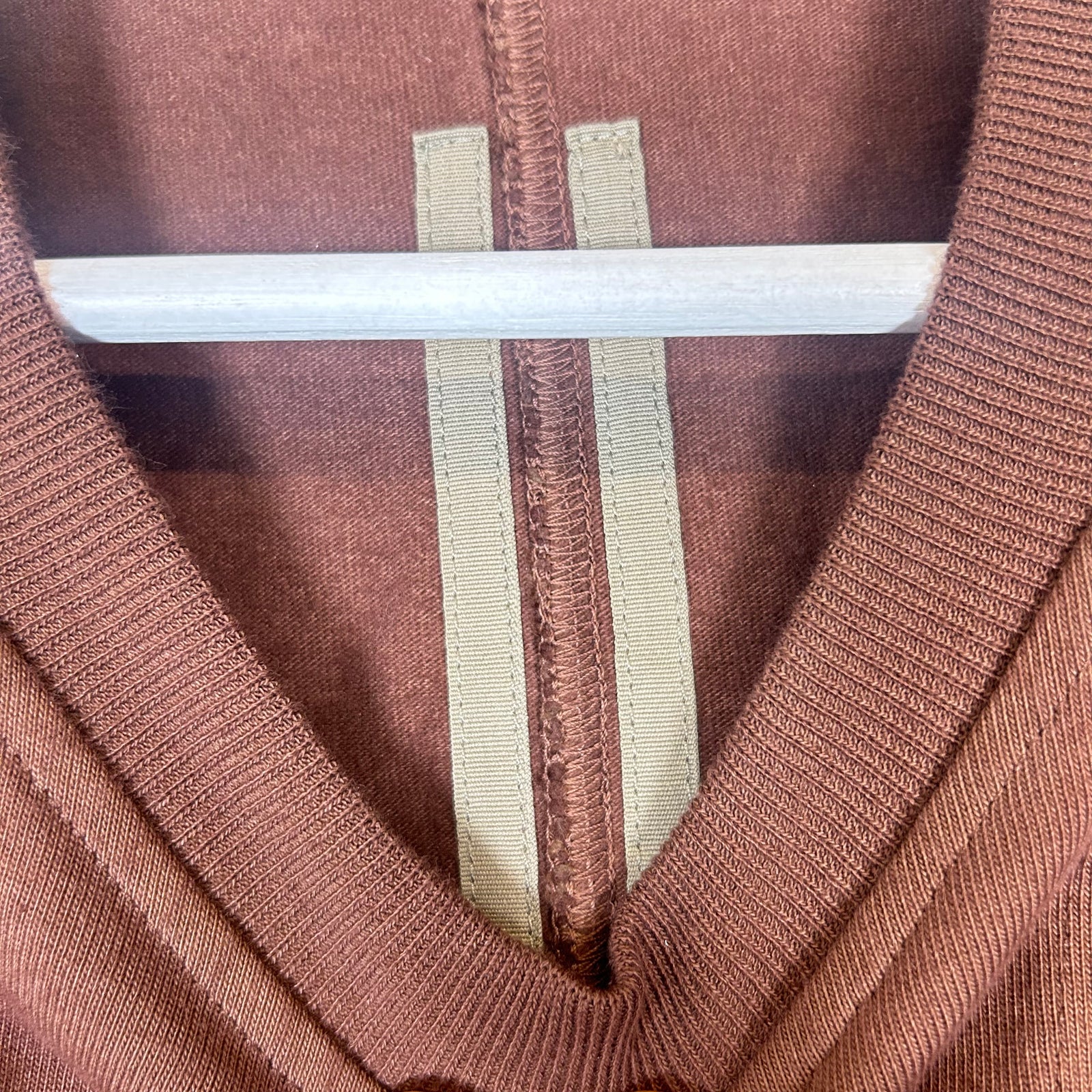 Rick Owens Brown Jumbo Pentagram T-shirt Size OS