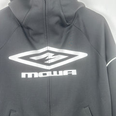 Mowalola Tech Logo Zip Up Hoodie Size M