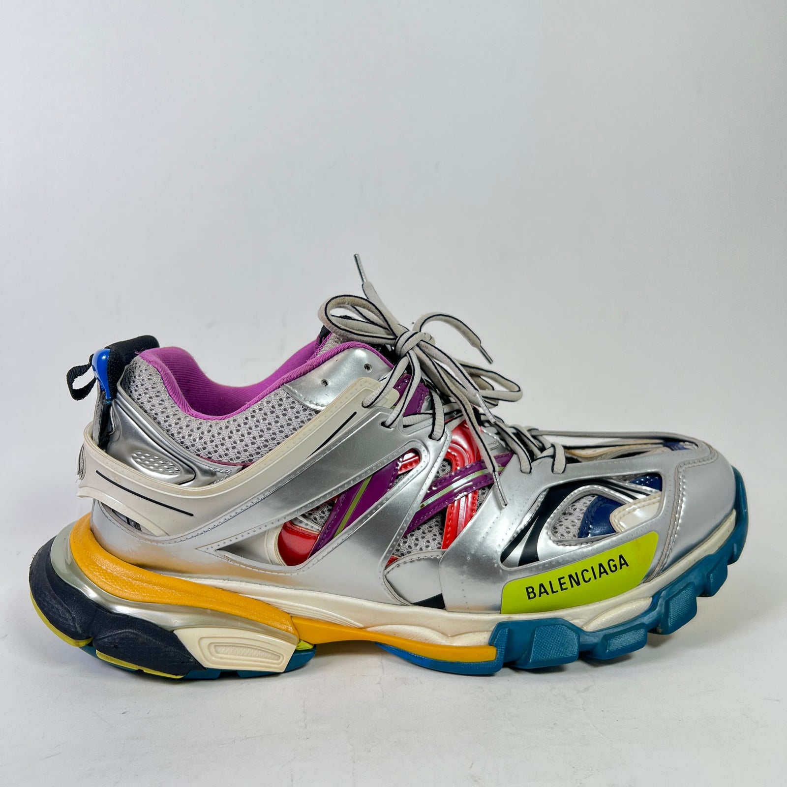 Balenciaga Multi-Color Metallic Track Sneaker