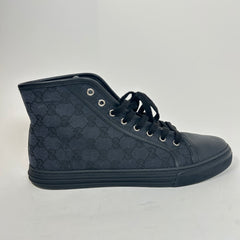 Gucci Black GG Canvas High Top Sneaker Size GG 9