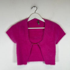Jacquemus Pink La Maille Neve Fluffy Cardigan Size XS
