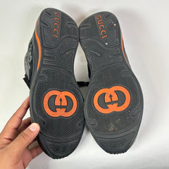 Gucci Black/Orange Suede Ultrapace Sneaker Size GG 11.5