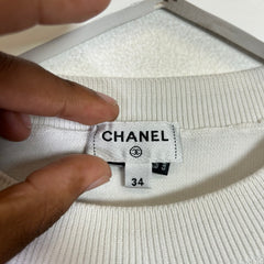 Chanel 2024 Paris-Los Angeles Tweed Crewneck Sweatshirt