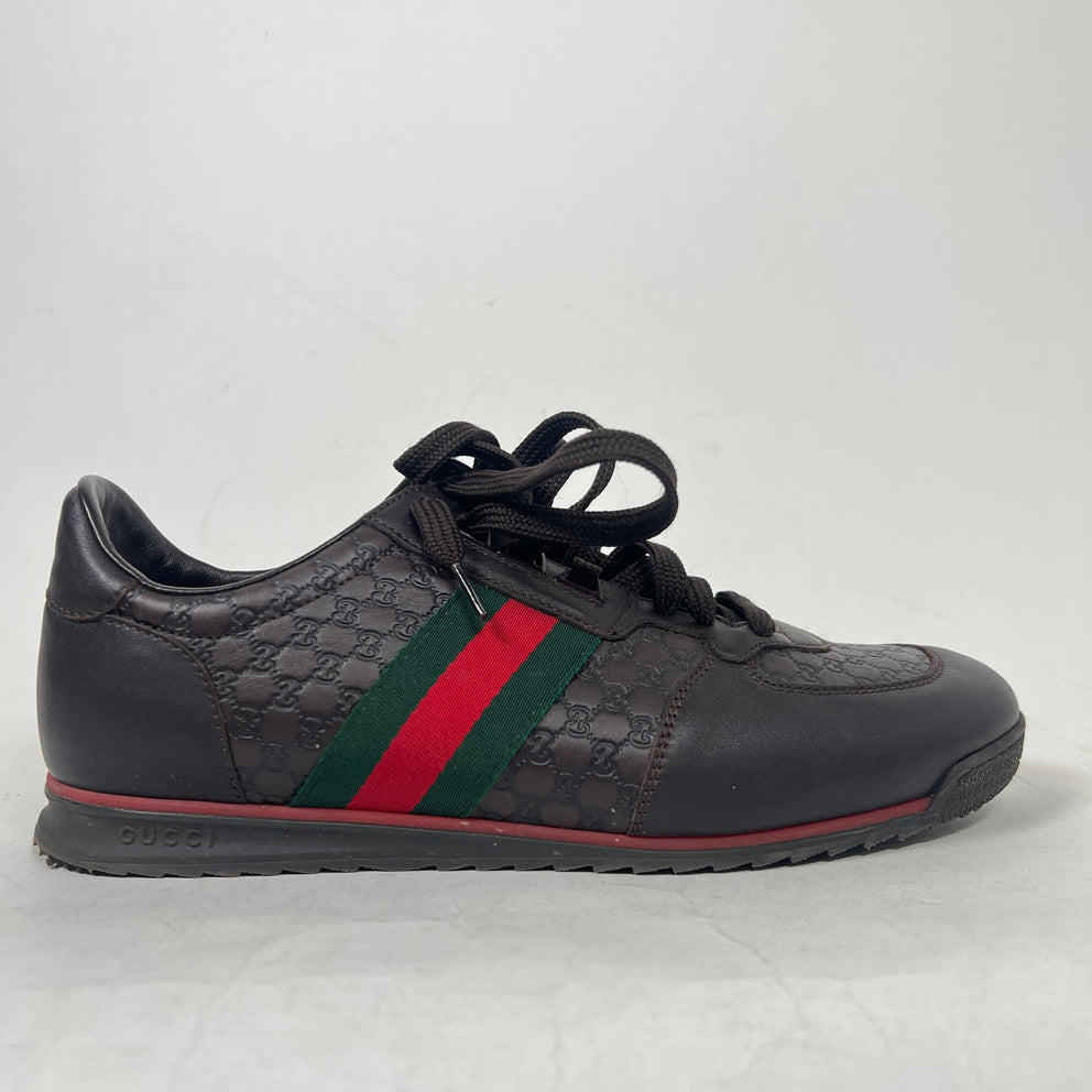 Gucci Chocolate Guccissima Sneaker Size 8.5