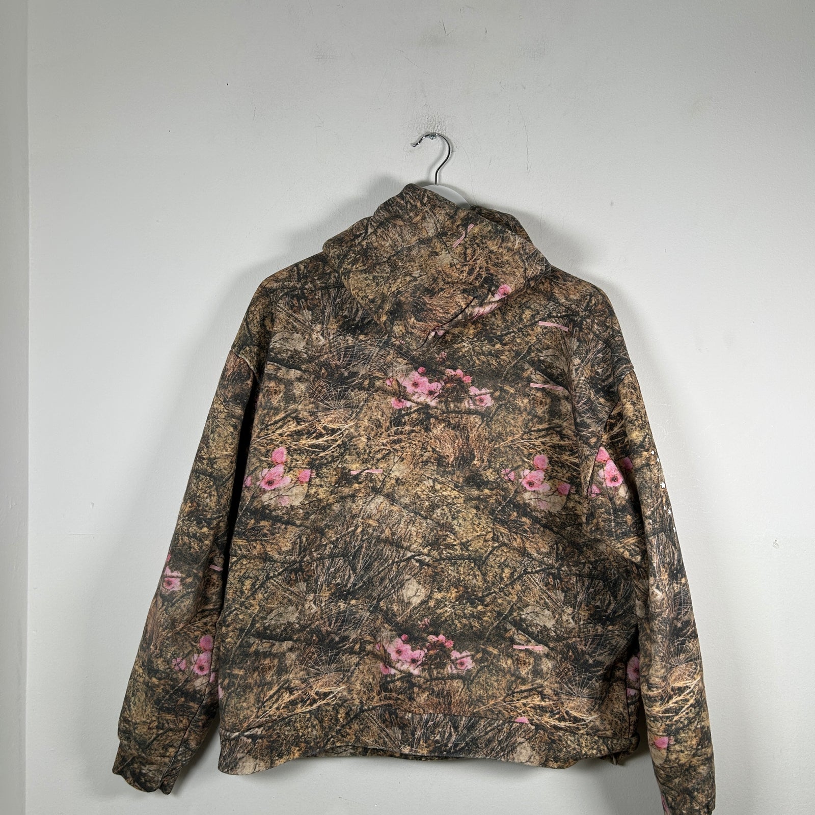 Sp5der Camouflage Yellow Logo Hoodie Size L
