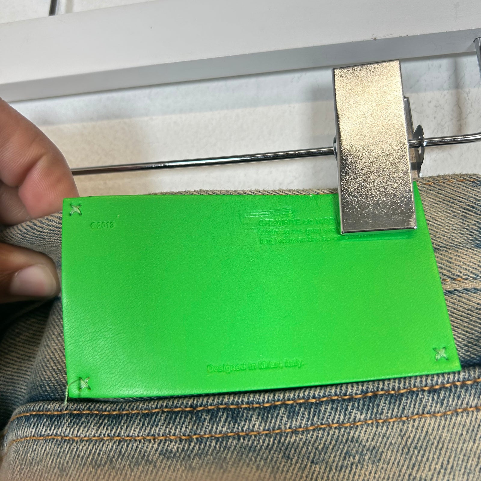 Off-White Diag Multi-Logo Washed Jeans Size 32