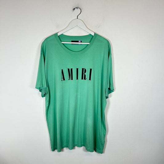 Amiri Mint/Black Logo T-Shirt Size XXL