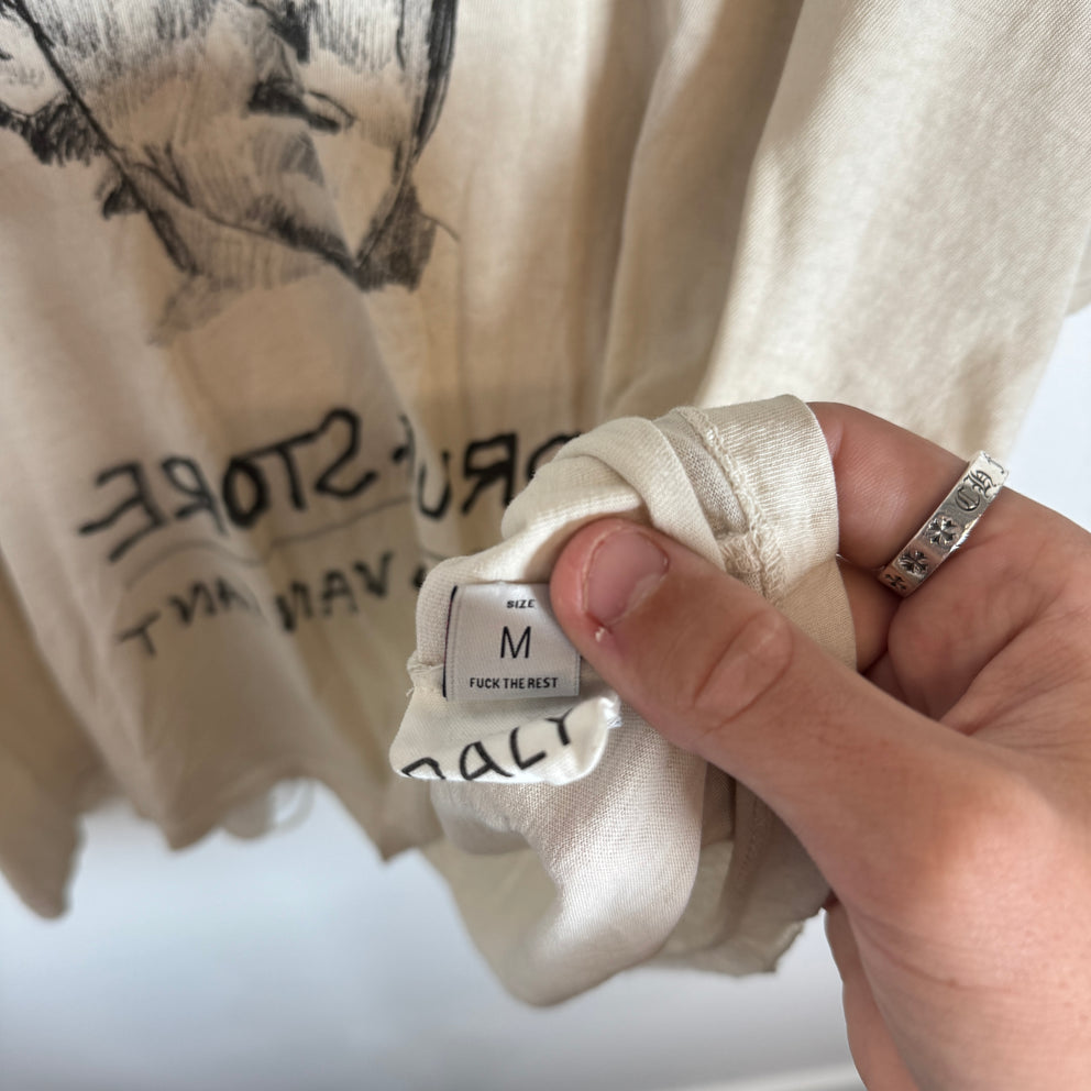 Paly Hollywood Cream ‘Drug Store’ T-Shirt Size M