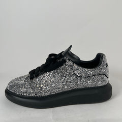Alexander McQueen Black/Silver Crystal Sneaker Size 43