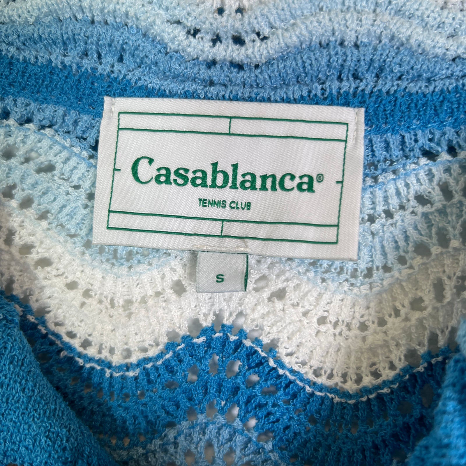 Casablanca Wavy Gradient Crochet Shirt