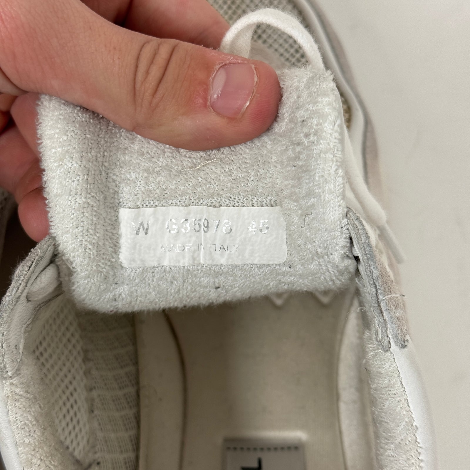 Chanel White CC Trainers Size 45